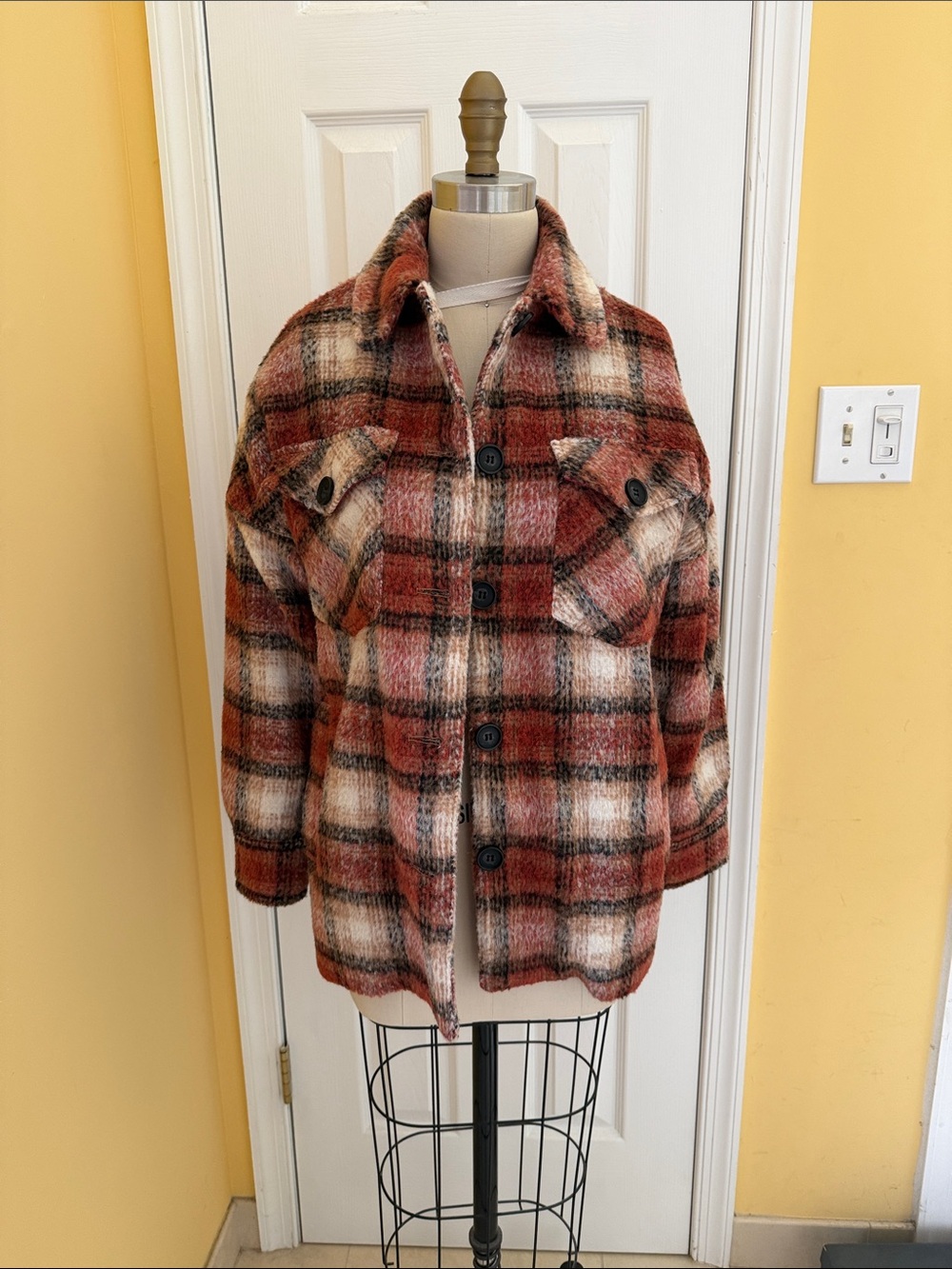 MKT Studio Plaid Wool Jacket